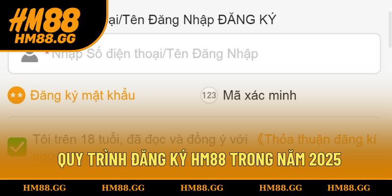3 bước đăng ký HM88 dành cho newbie