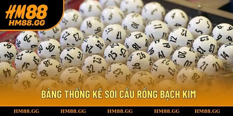 Bảng thống kê soi cầu bạch kim cho hội viên